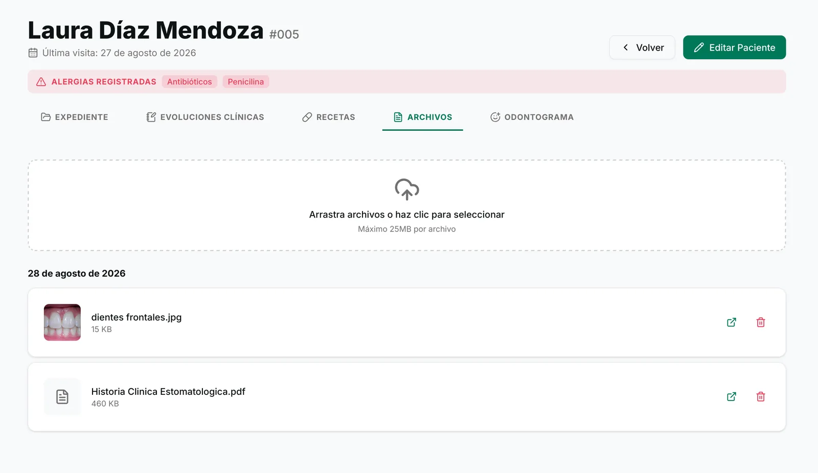 Gestión centralizada de archivos